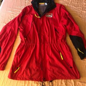 Red and black Marlboro windbreaker